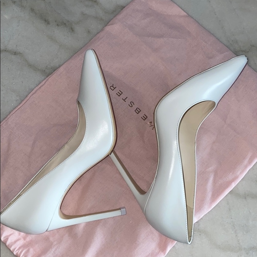 Sophia Webster White Leather Pumps - Picture 6 of 10